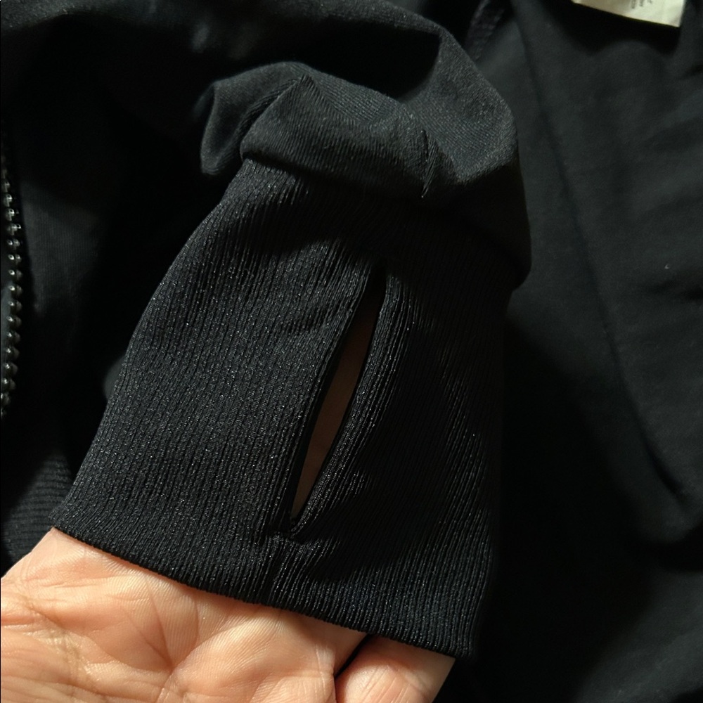 Fabletics Black Zip-Up Cropped Jacket - image 7